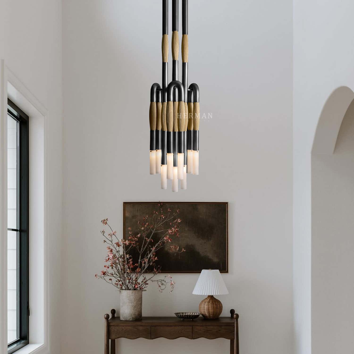 Heritage Horsehair 9-Light Pendant