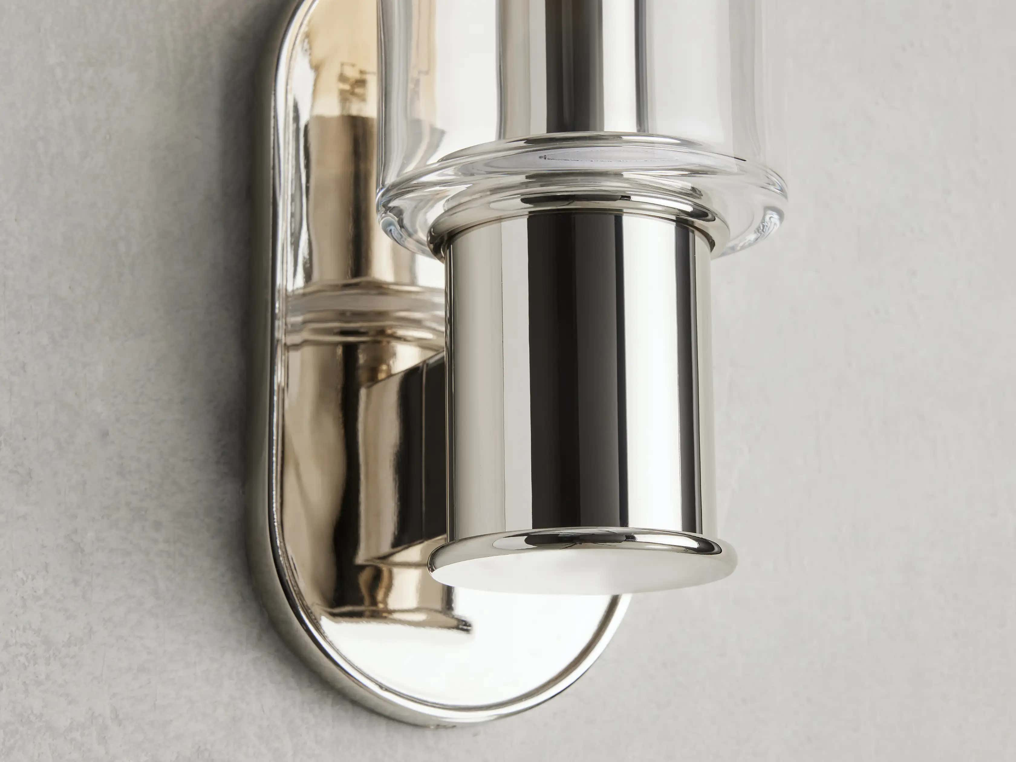 Harrlin Sconce in Clear Nickel