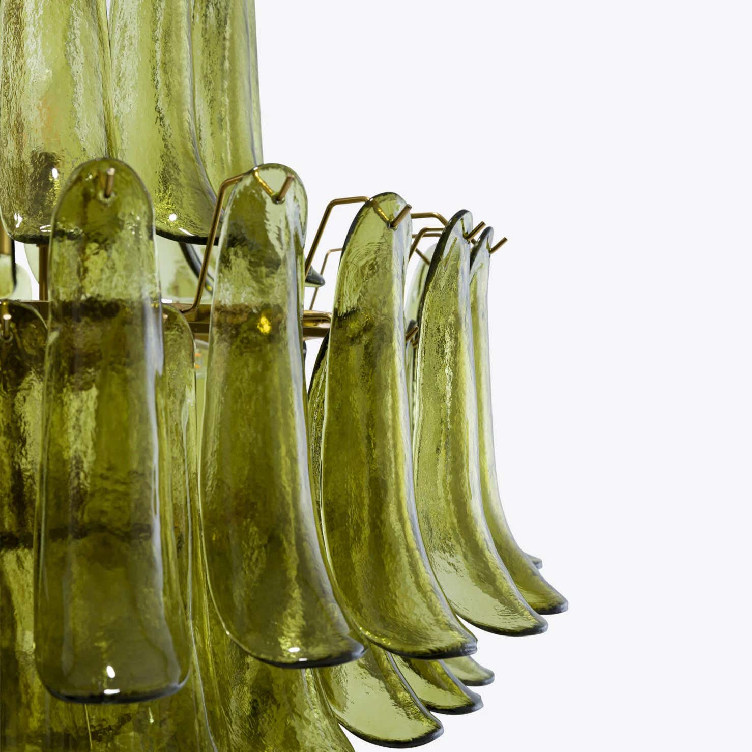 Green Petalo Murano Chandelier