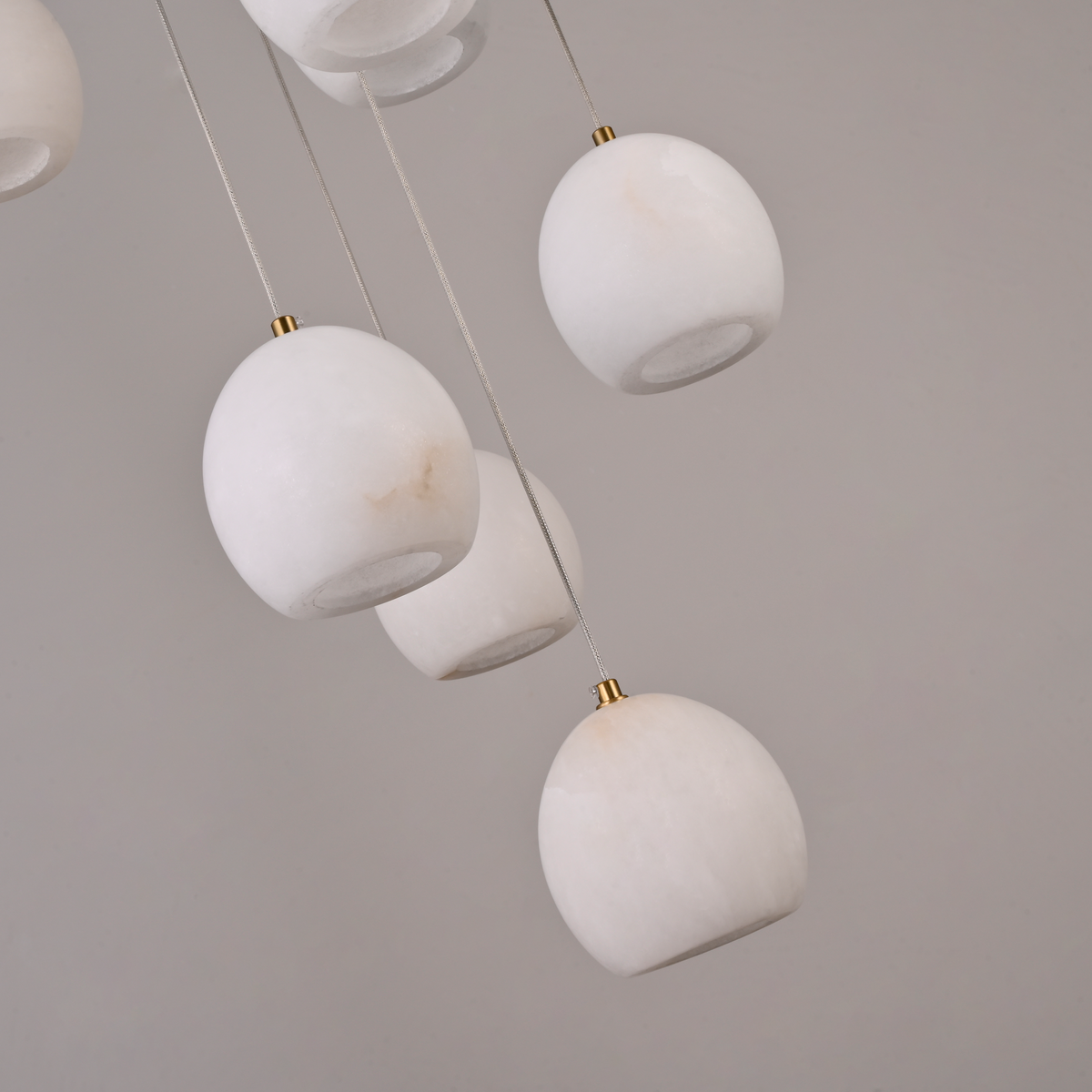 Arica Alabaster Round Chandelier