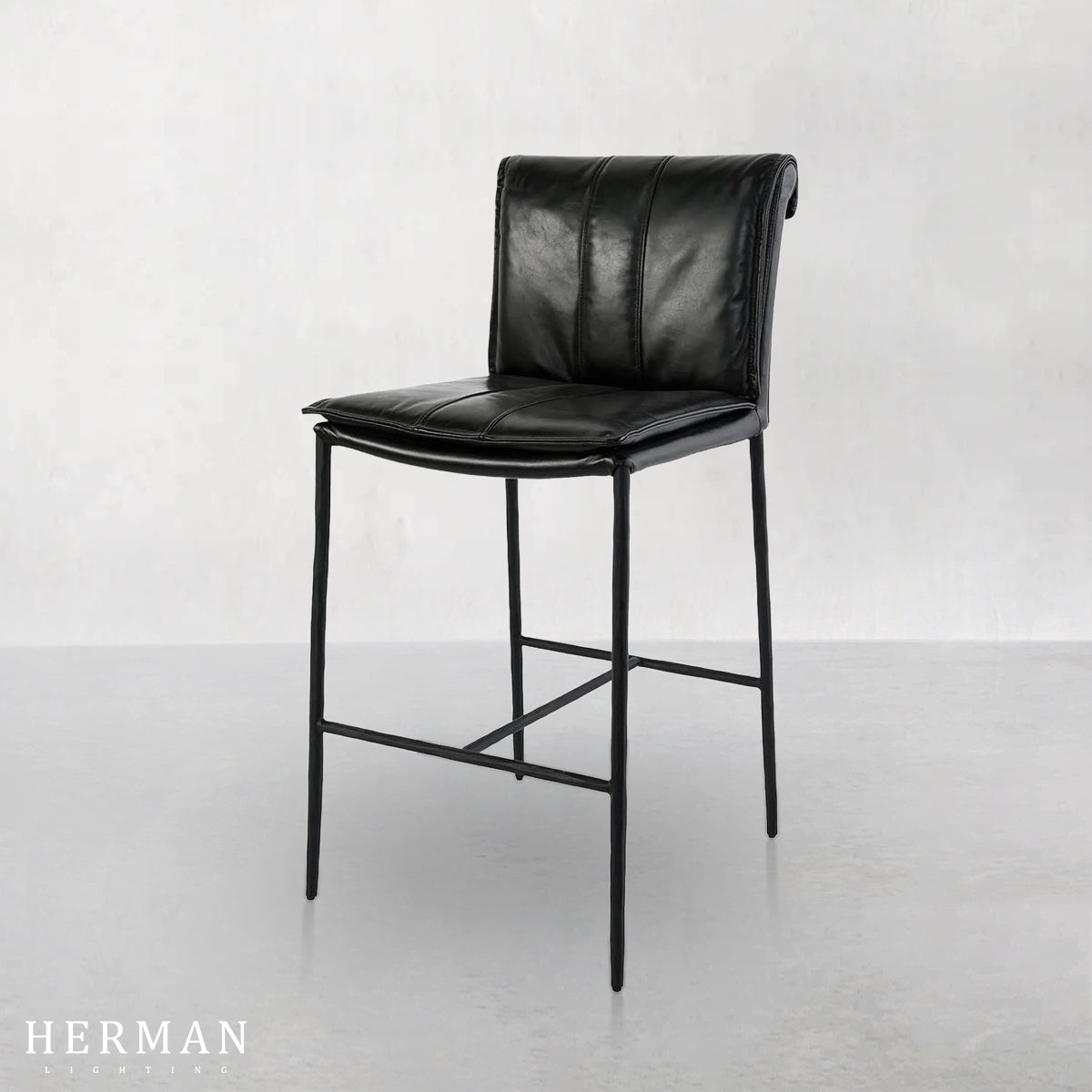 Eugina Leather Stool