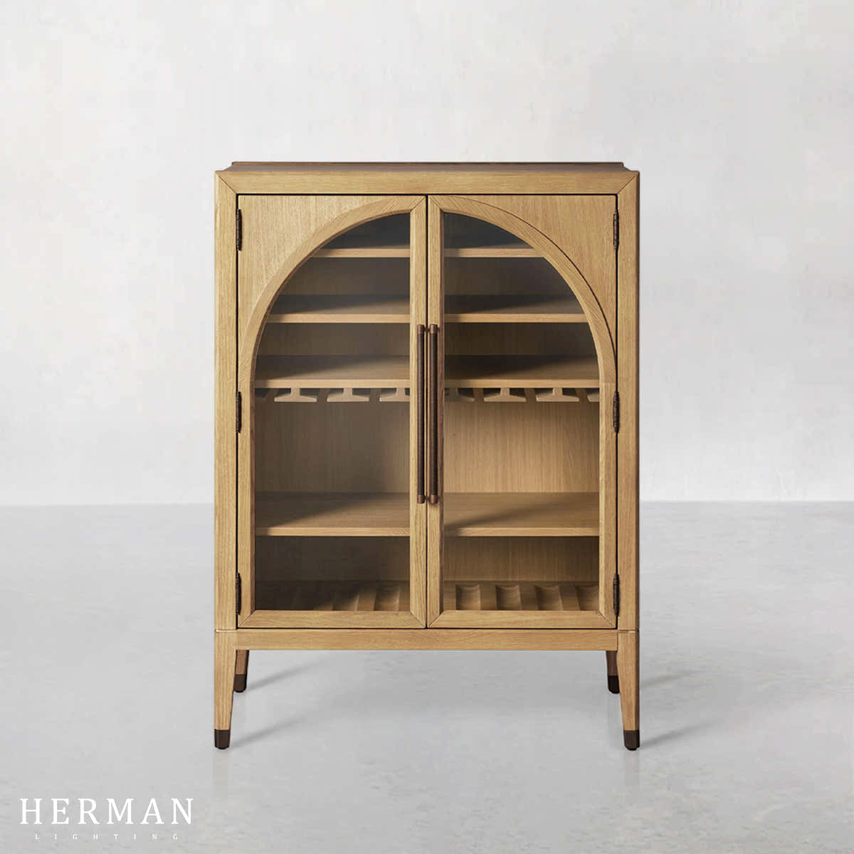 Hattie Low Bar Cabinet in Oak 36"W