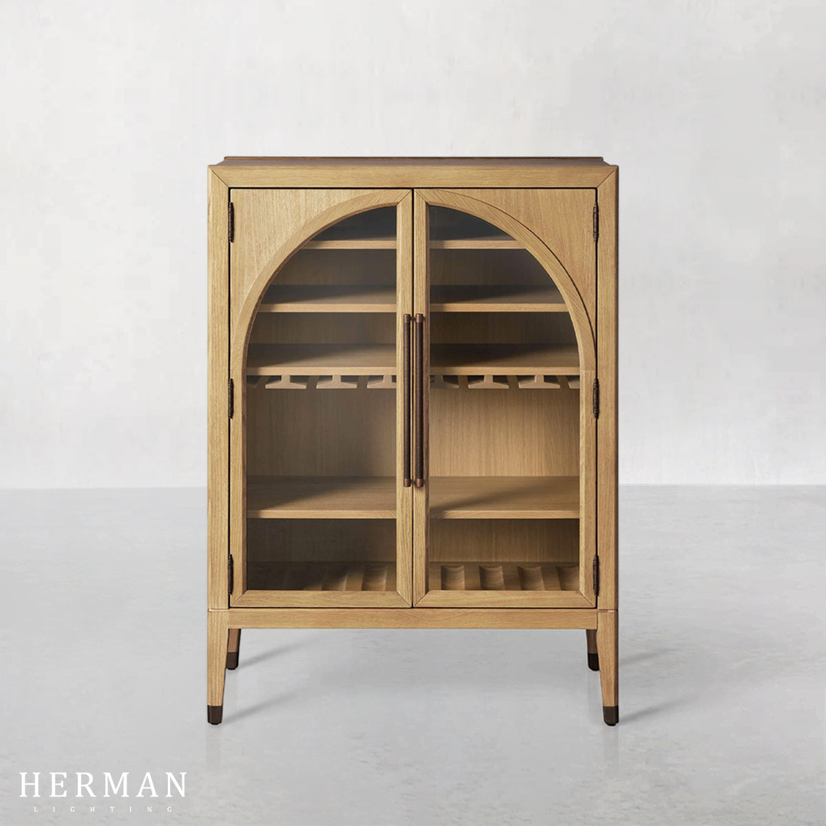Hattie Low Bar Cabinet in Oak 36"W