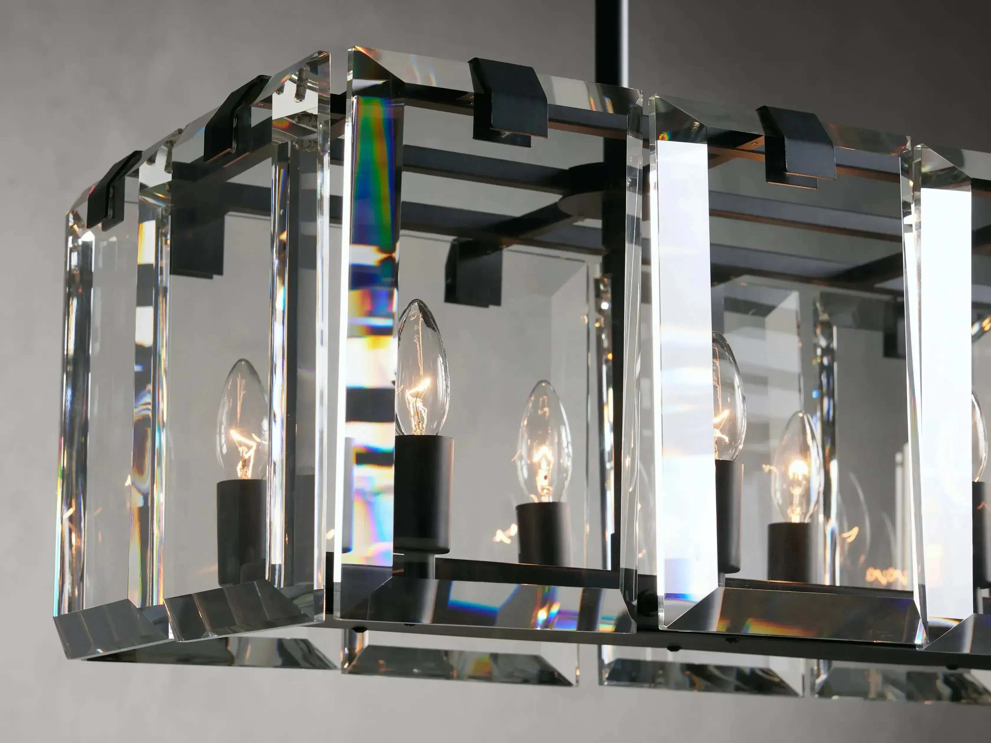 Amaya Rectangular Chandelier 40" 53"