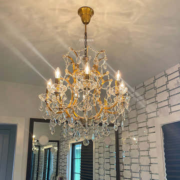 Rocaille Iron & Crystal Chandelier