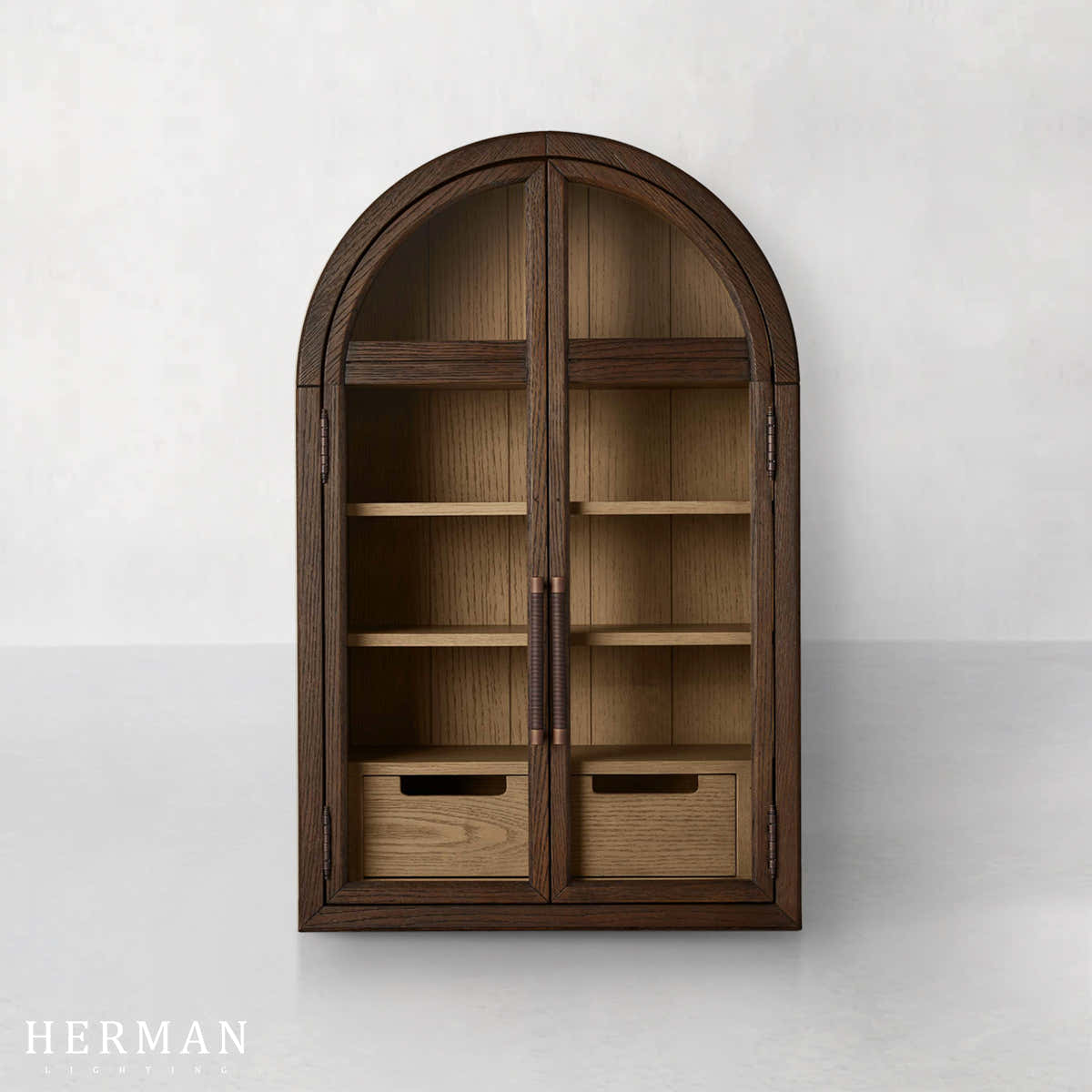 Hattie Wall Mounted Cabinet in Oak 24"W