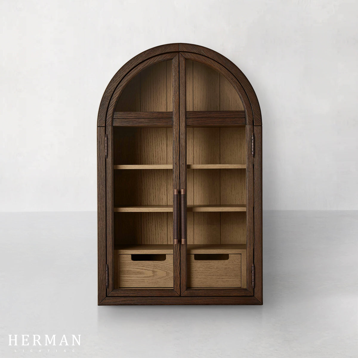 Hattie Wall Mounted Cabinet in Oak 24"W