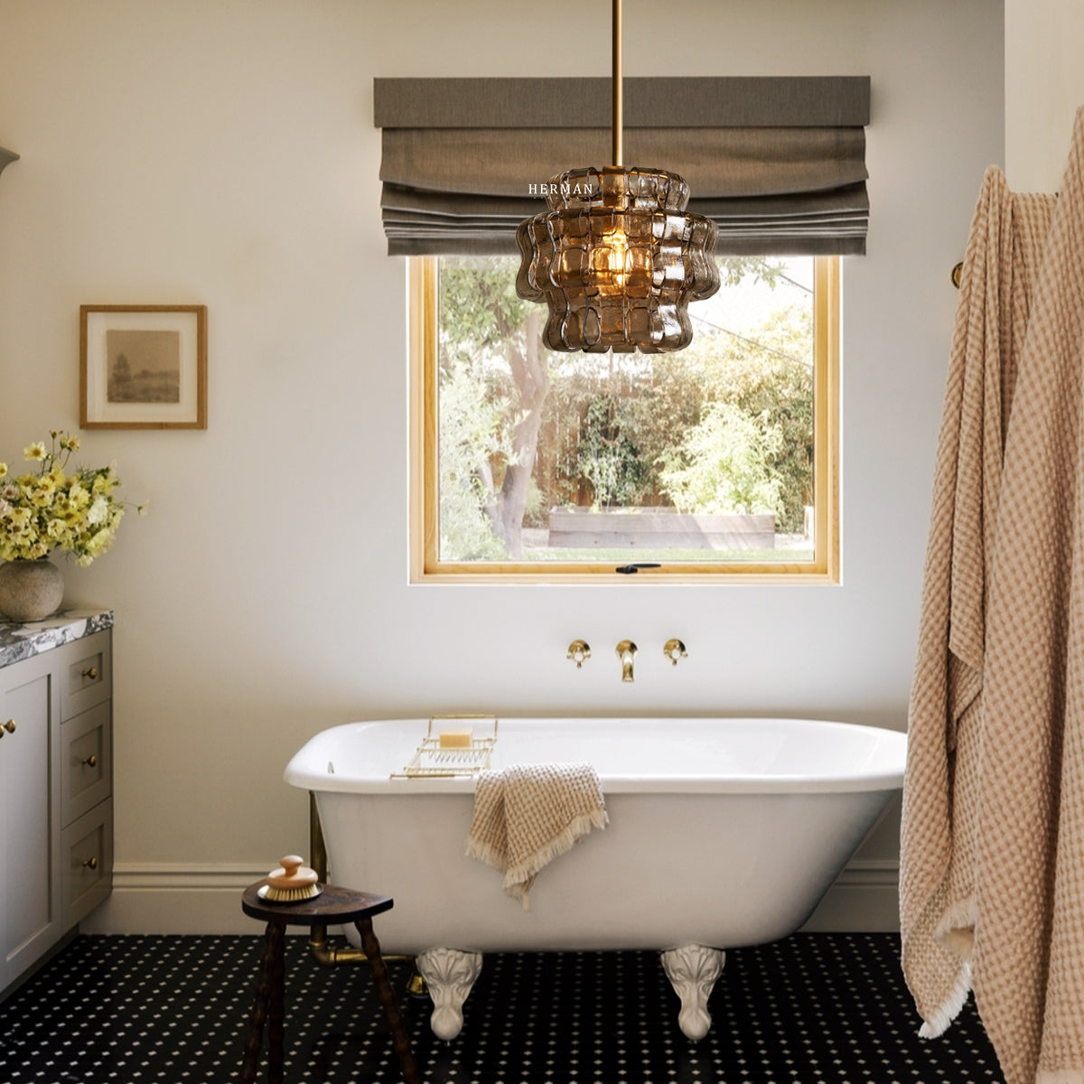 Amor Ghiaccio Glass Pendant Light