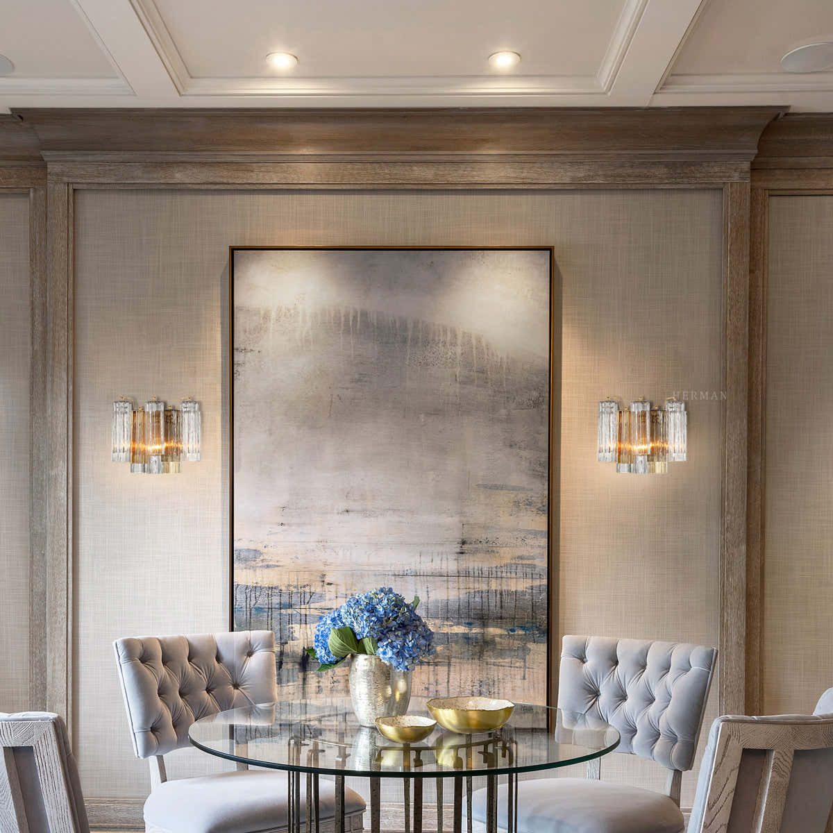 Addis Murano Glass Wall Light 14''W