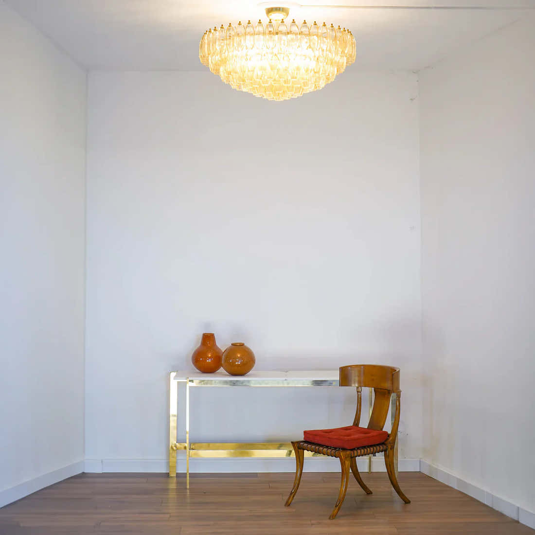 Prismatico 12-Light Amber Ceiling lamp 35"