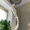 Alabaster Brass Spiral Indoor Modern Chandelier