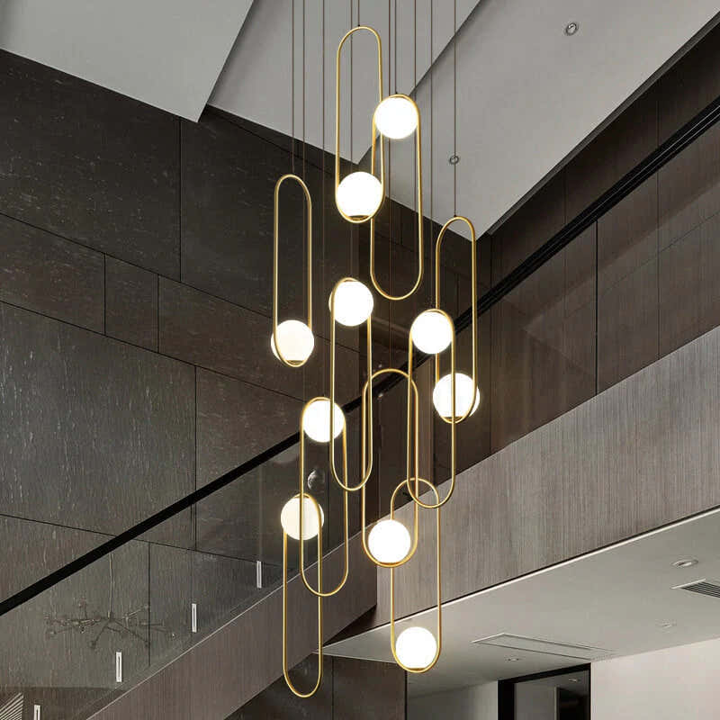 Luminous Modern LED Opal Glass Chandelier