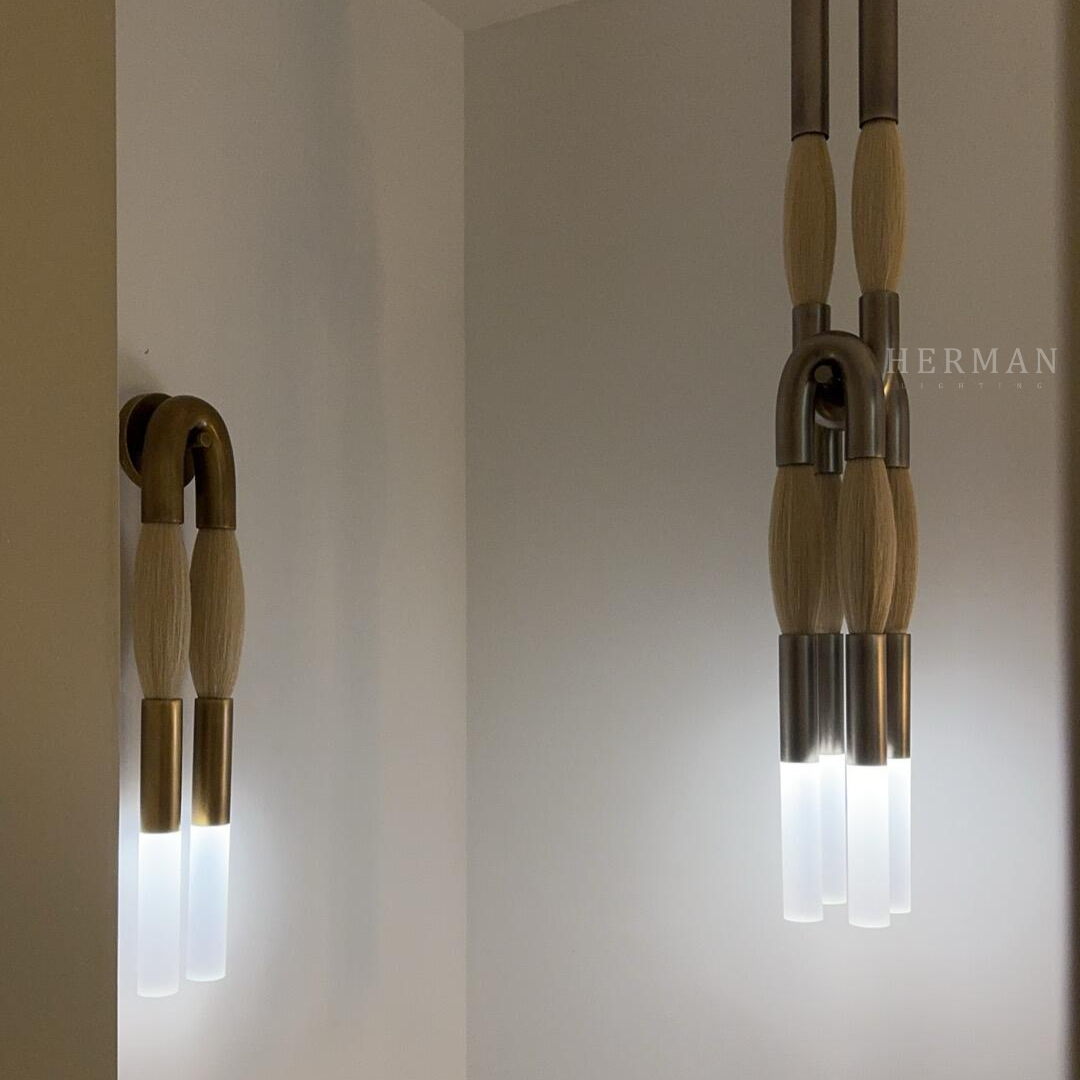 Heritage Horsehair 4-Light Pendant