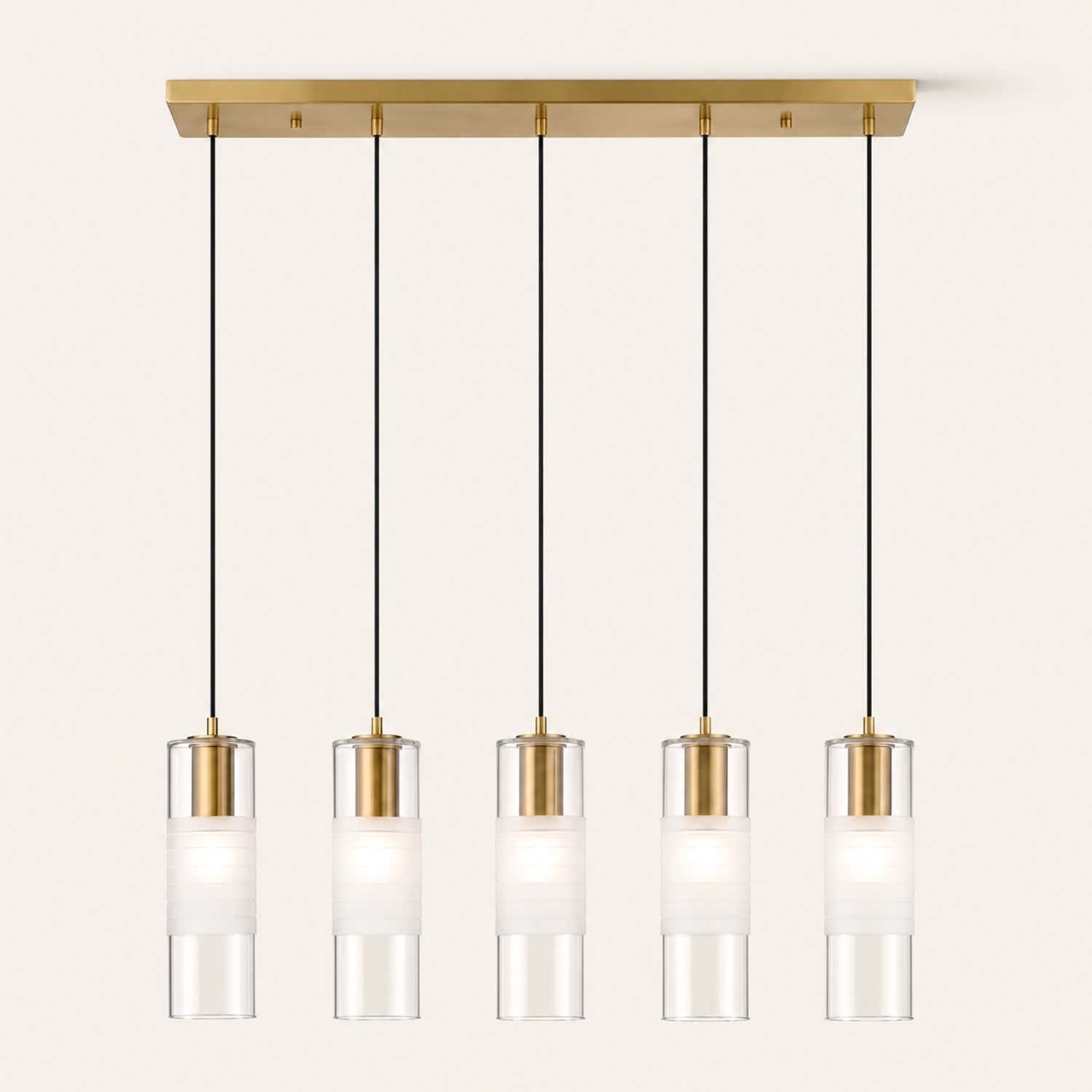 Leton 5 Light 42" Wide Linear Chandelier