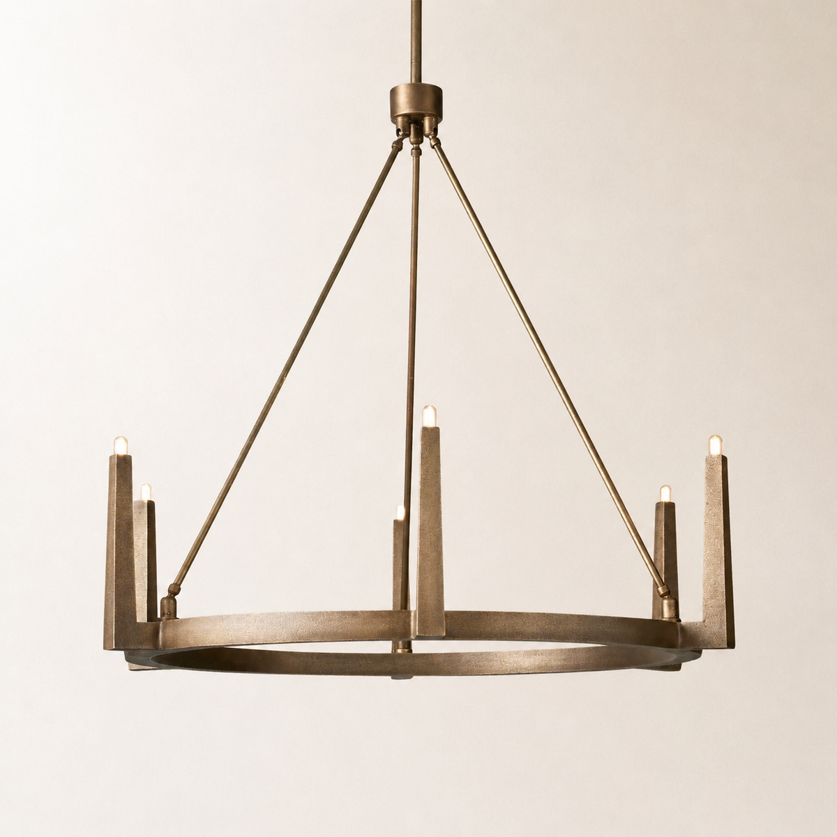 Emmet Round Chandelier 42" 54"D