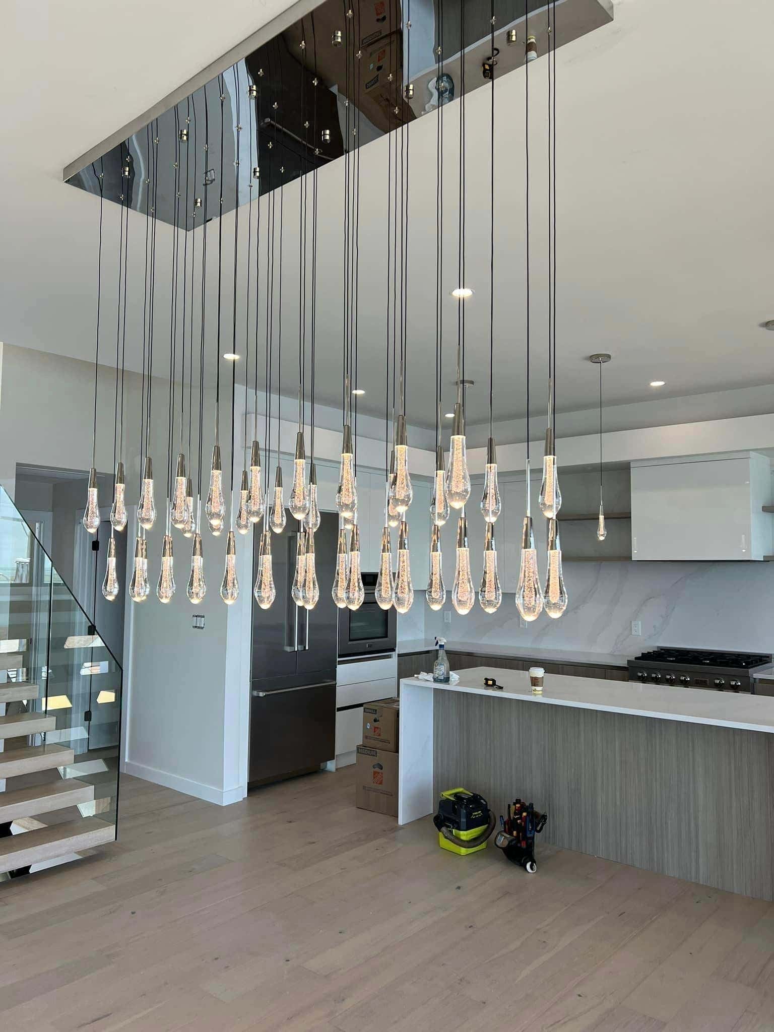 Soltaire Linear Chandelier 37" 50" 60" 70" 87" 120"