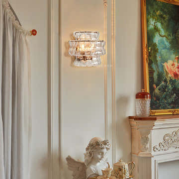 Amor Ghiaccio Glass Wall Sconce 12"
