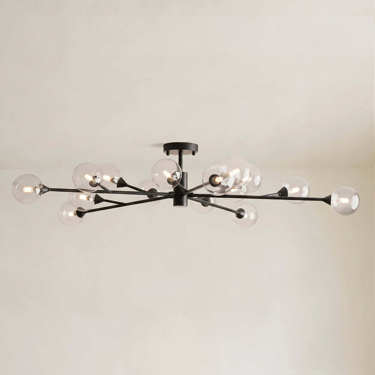 Apollo Glass Flush Mount 36" 47"