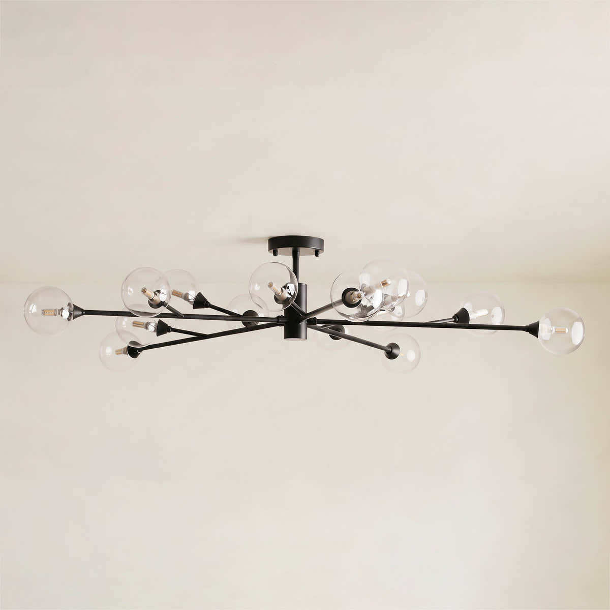 Apollo Glass Flush Mount 36" 47"