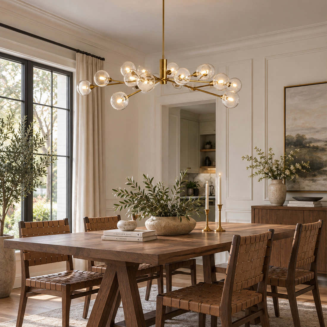 Apollo Round Chandelier 36" 47" 59"D