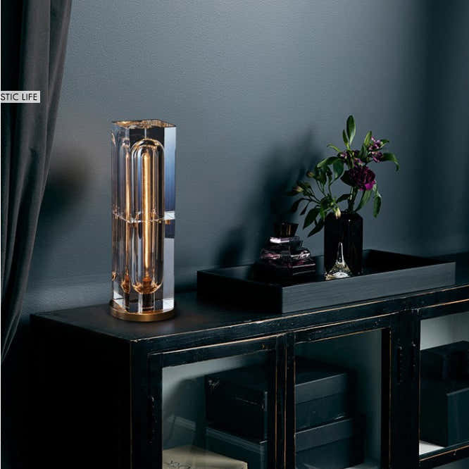 Glaxy Rectangular Crystal Table Lamp