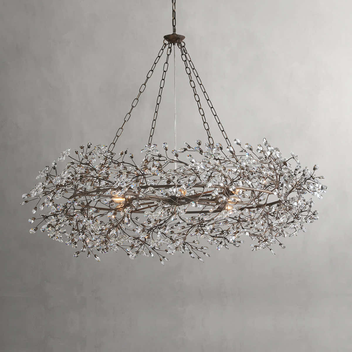 Fiore Crown Chandelier 39" 48" 60"
