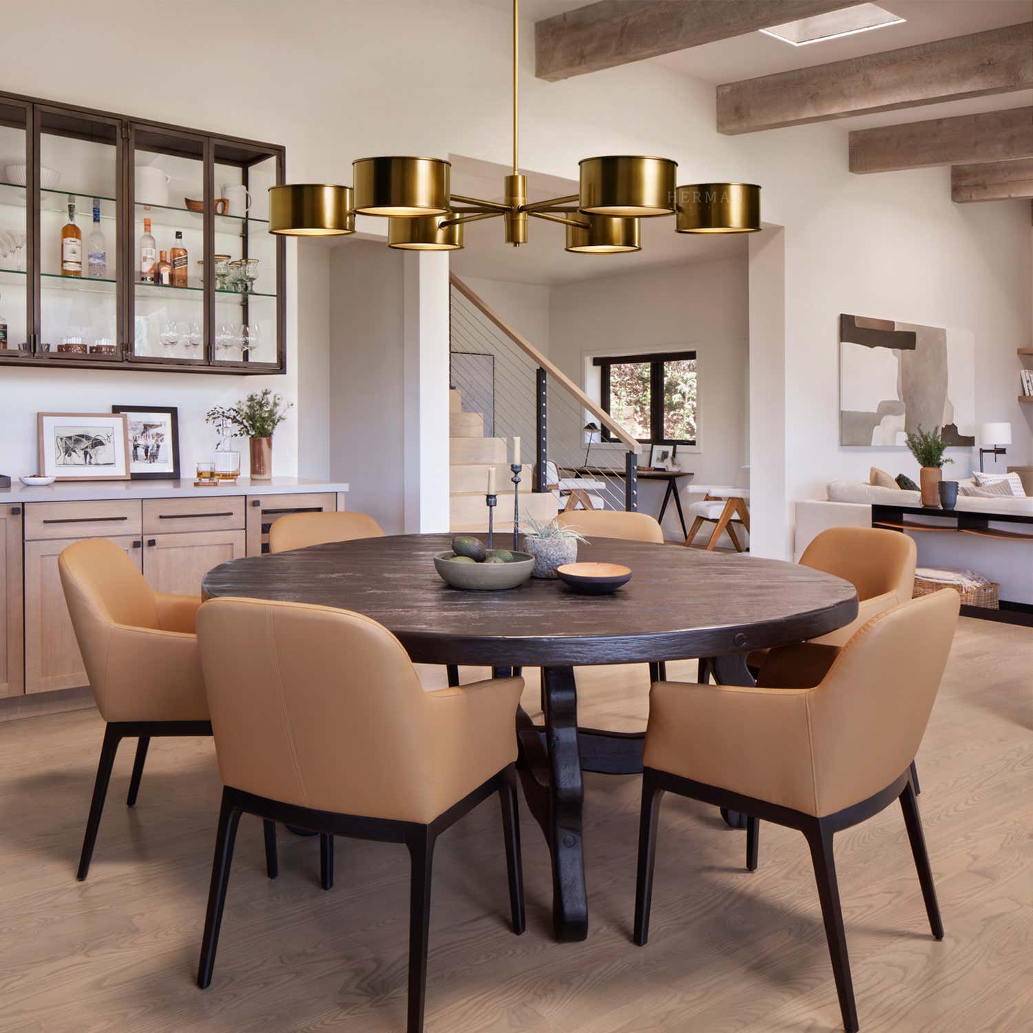 Daphne Metal Round Chandelier