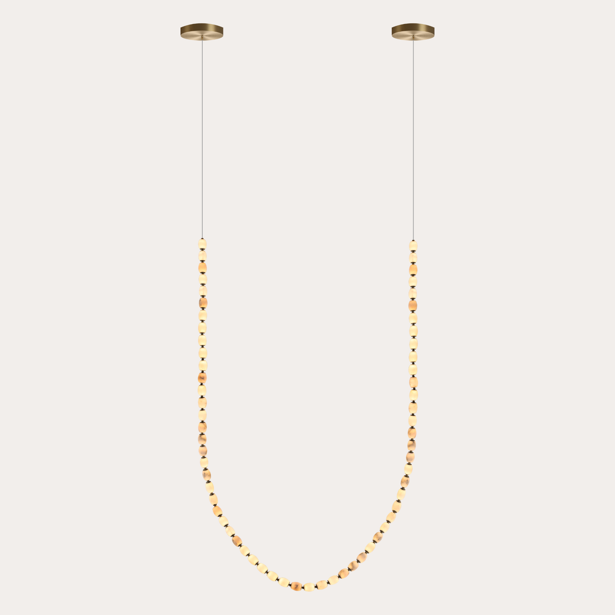 Alabaster Bead LED Pendant Light