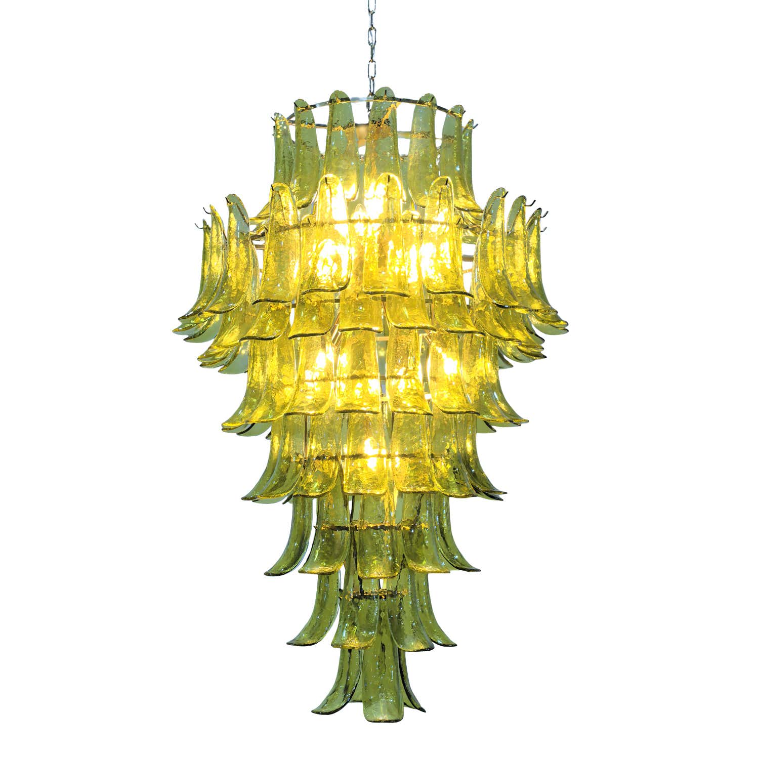 Green Petalo Murano Chandelier