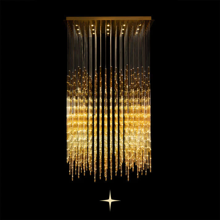 Echo Layered Rectangular Chandelier