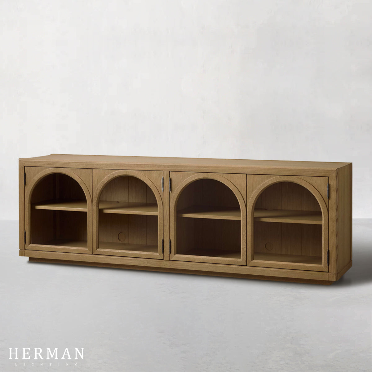 Hattie Media Console in Oak 80"W