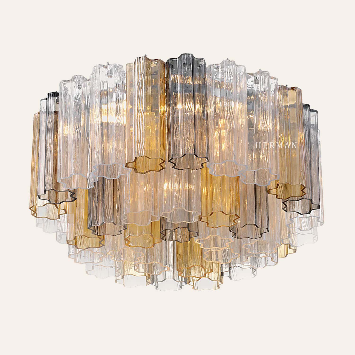 Addis Murano Glass Flushmount 22"/32"