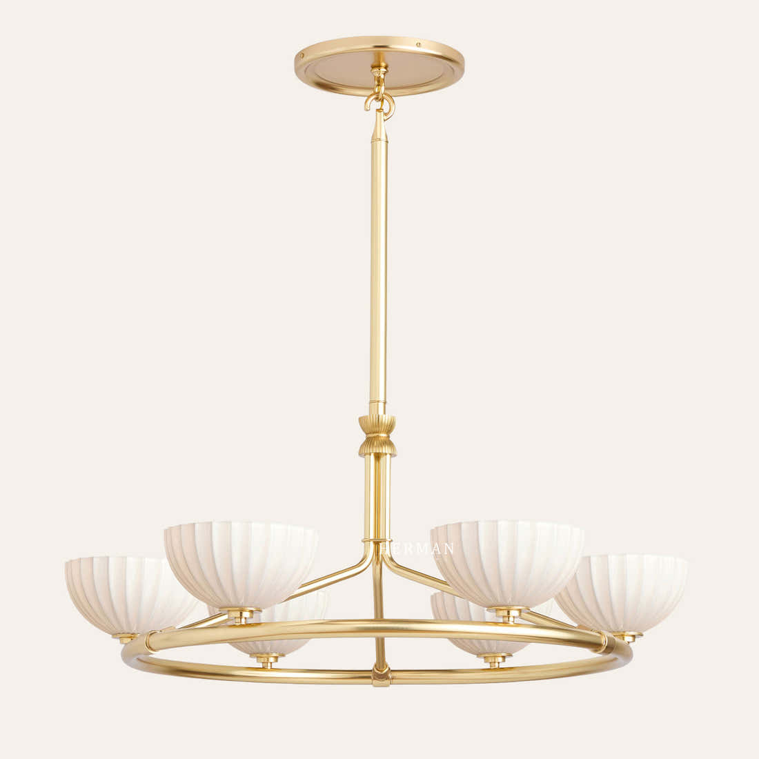 Enzo 36" Glass Round Chandelier