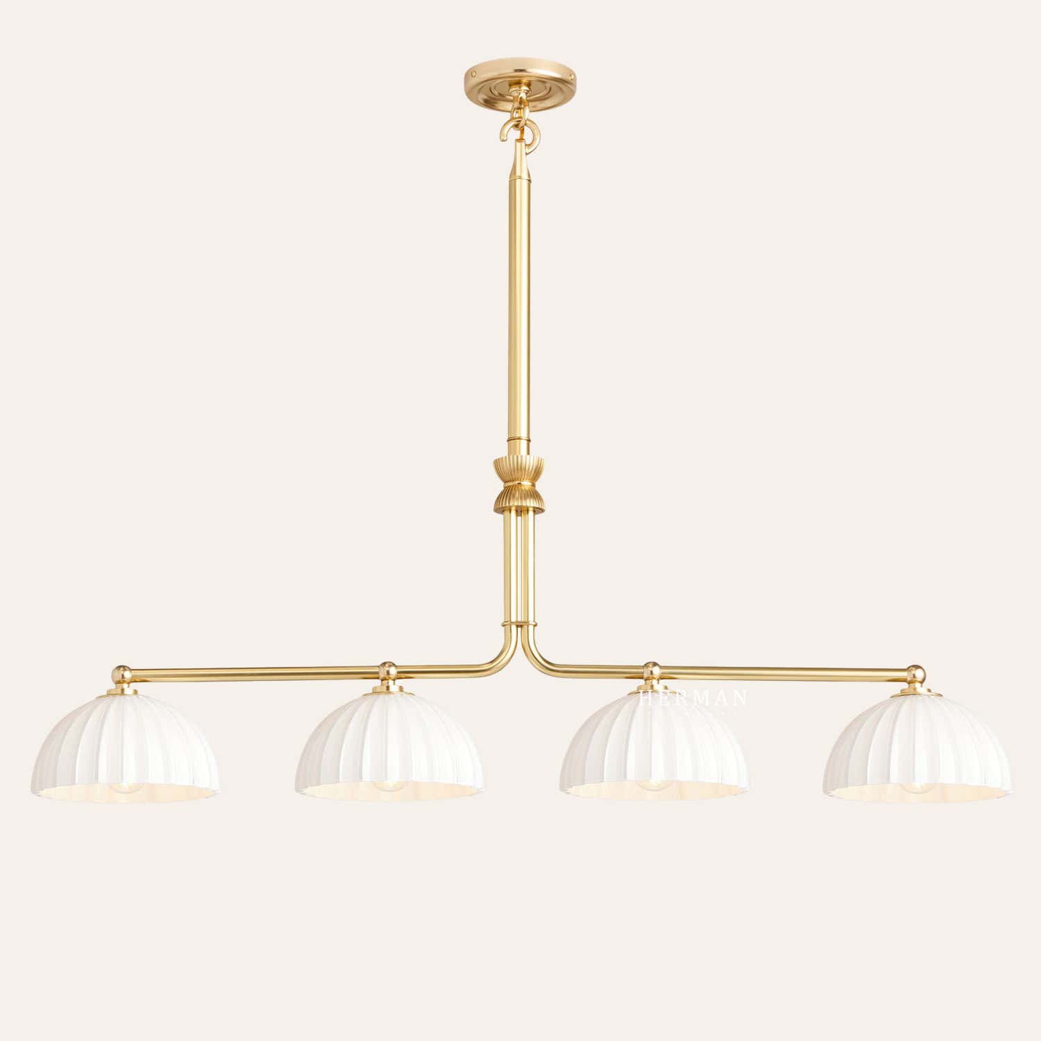 Enzo 42" Glass Linear Chandelier