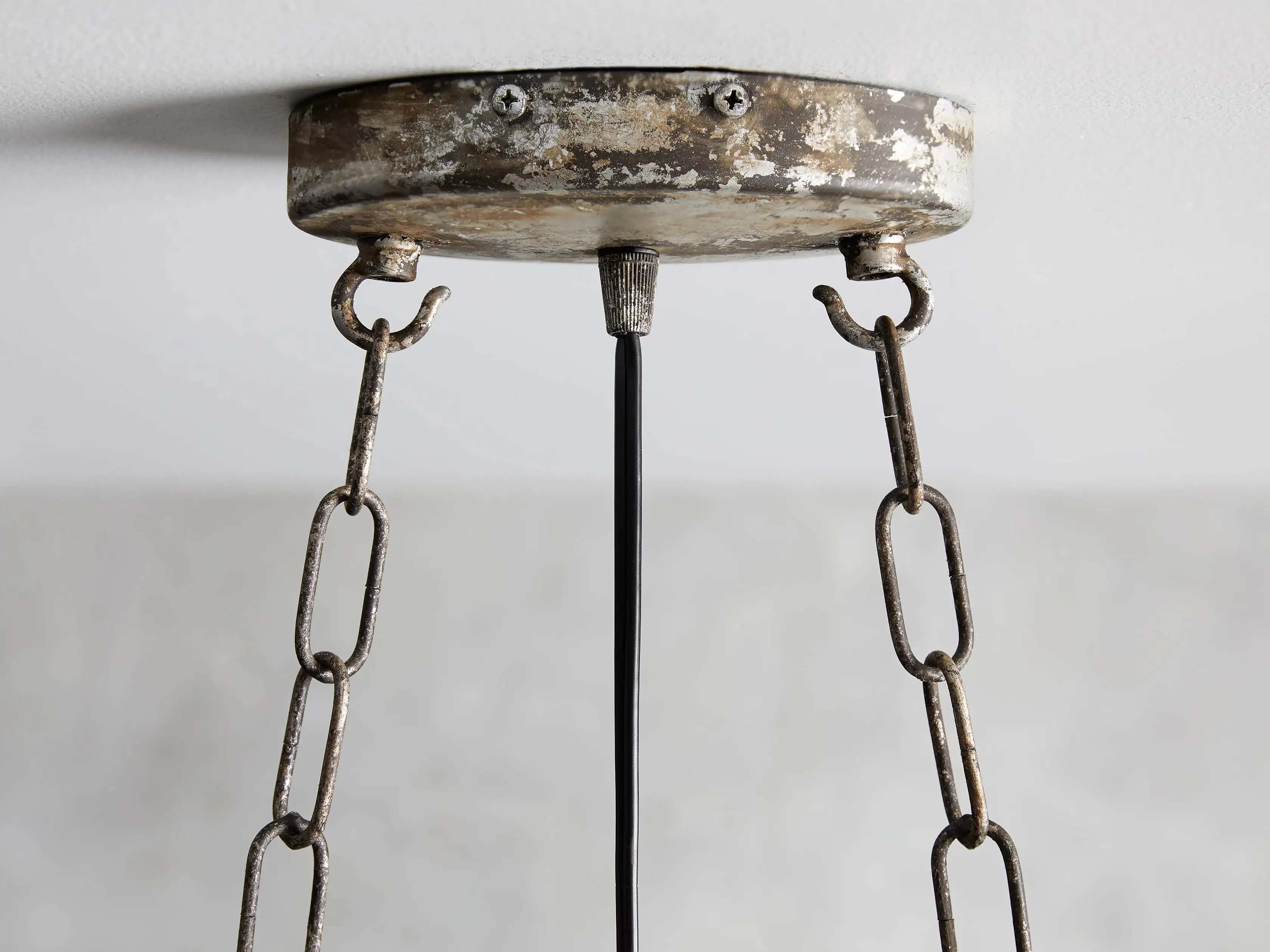 La Cage 50" Rectangular Chandelier in Silver