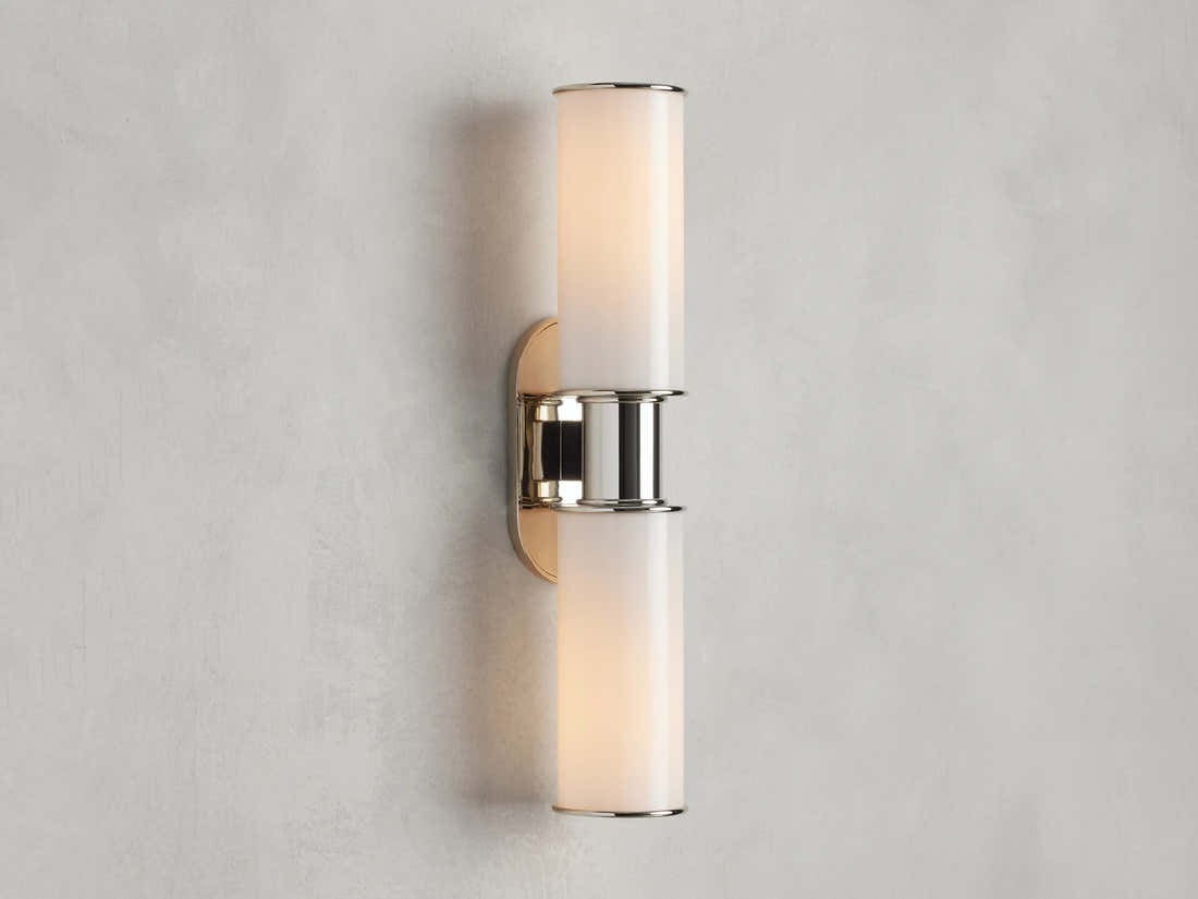 Harrlin Double Sconce in Milk