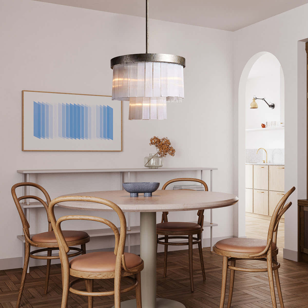 Adam Round Multi-tier Chandelier