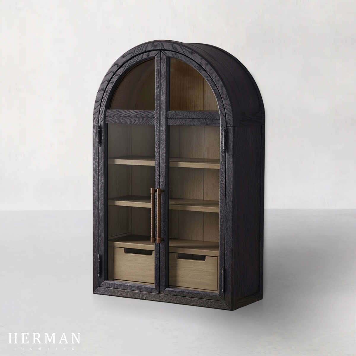 Hattie Wall Mounted Cabinet in Oak 24"W
