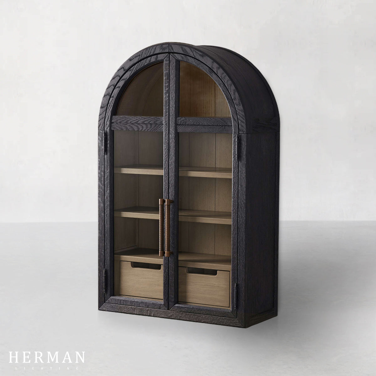 Hattie Wall Mounted Cabinet in Oak 24"W