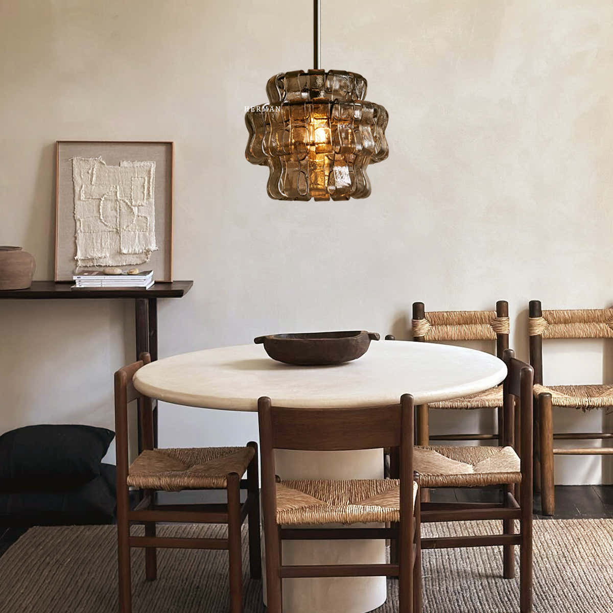Amor Ghiaccio Glass Pendant Light