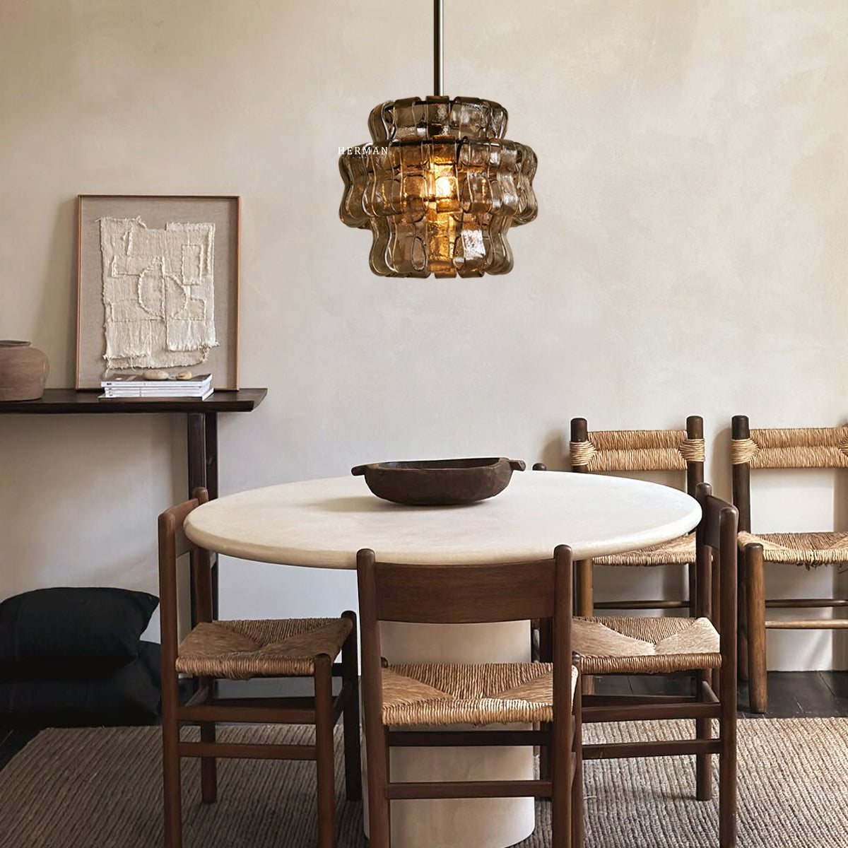 Amor Ghiaccio Glass Pendant Light