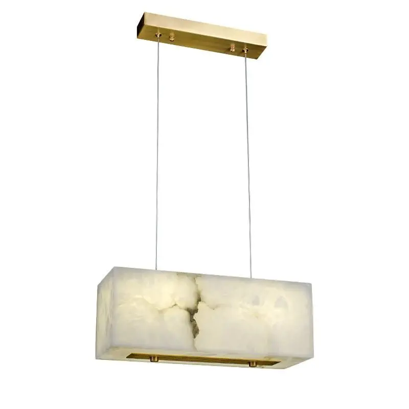 Alabaster Cuboid Dining Room Chandelier