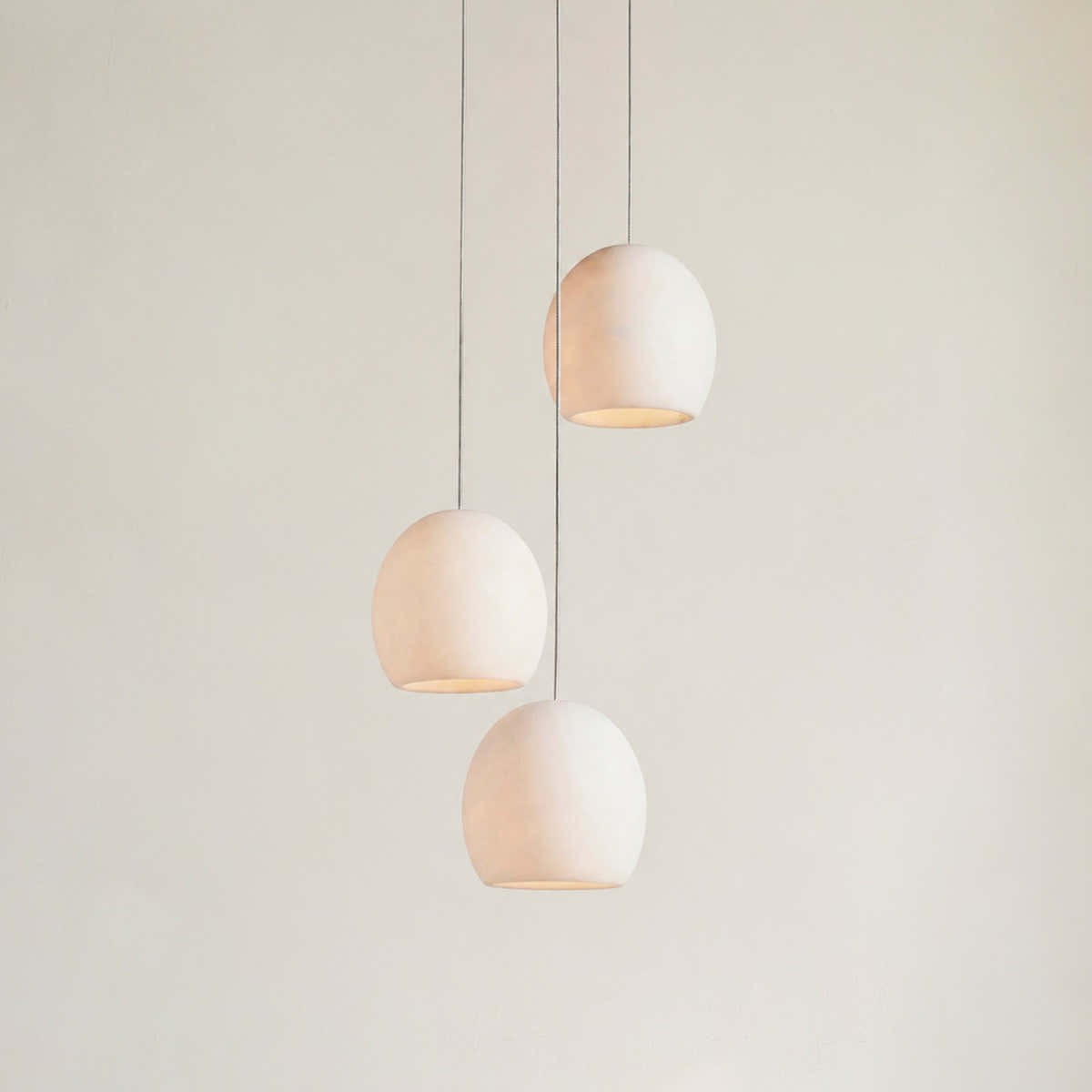 Arica Alabaster Round Chandelier