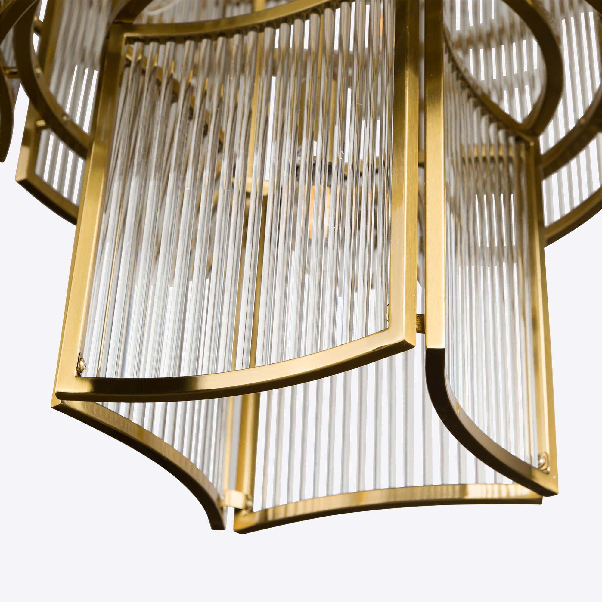 Brass Monte Carlo Grande Chandelier 26.8"