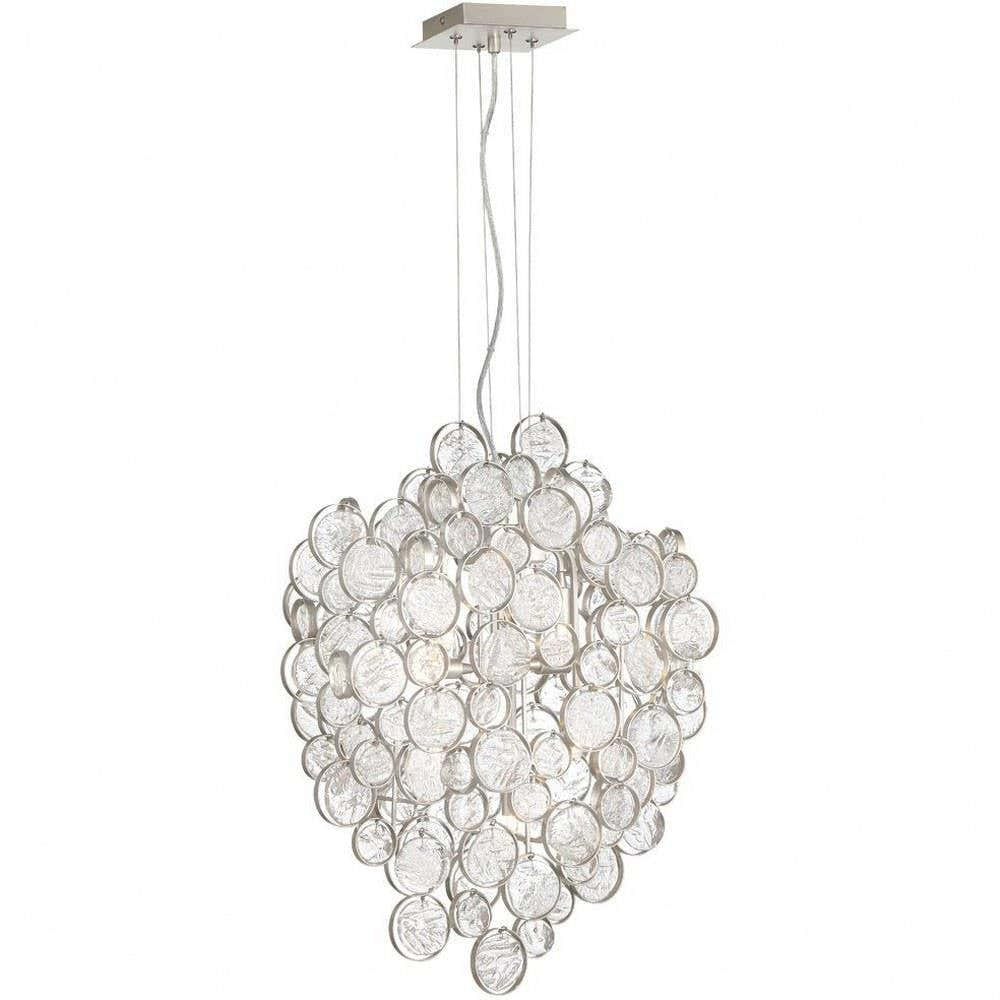 Trento Clustered Glass Linear Chandelier 55"
