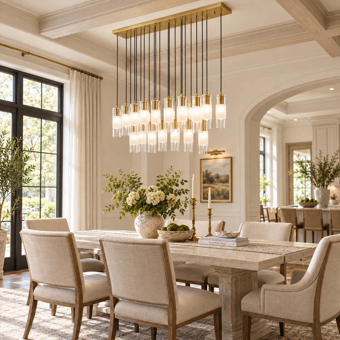 Leton 23 Light 54" Wide Linear Chandelier