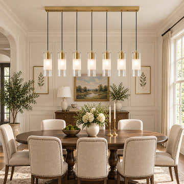 Leton 7 Light 54" Wide Linear Chandelier