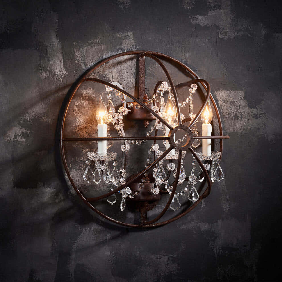 Gyro Crystal Sconce