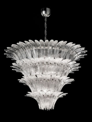 Barovier-style Murano glass palm chandelier in custom sizes