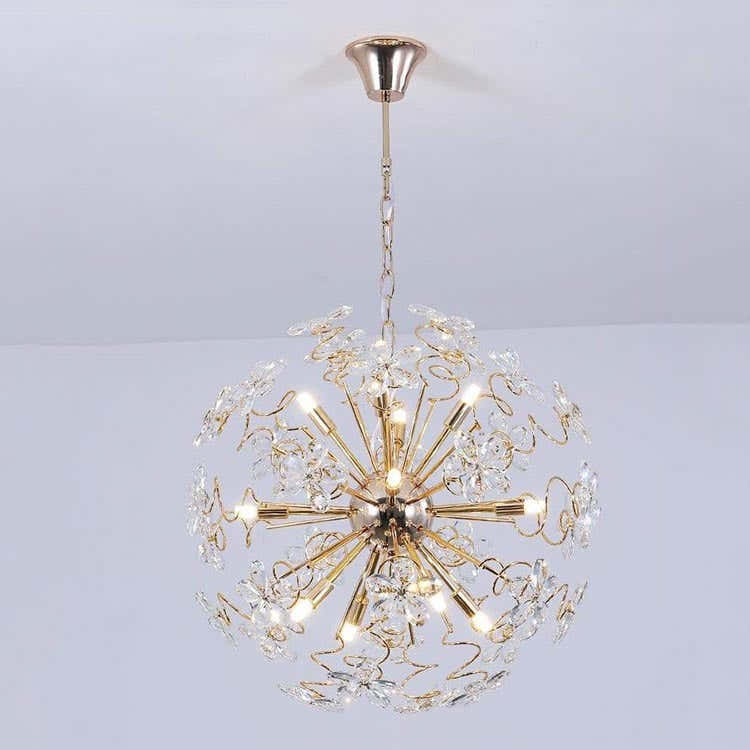 Spherical Bouquet Crystal Pendant